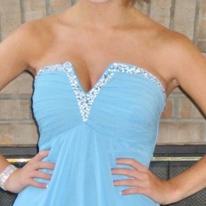 Adorable aqua short Homecoming dress with beading